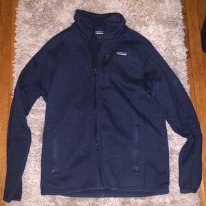 Patagonia full zip sweater, navy blue, men’s size medium